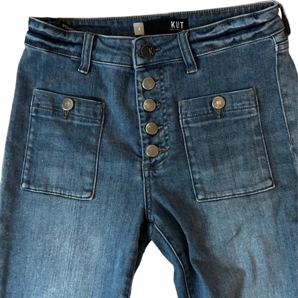 KUT FROM THE KLOTH  size 4 Stella High Rise, flare, button fly jeans - Picture 2 of 11